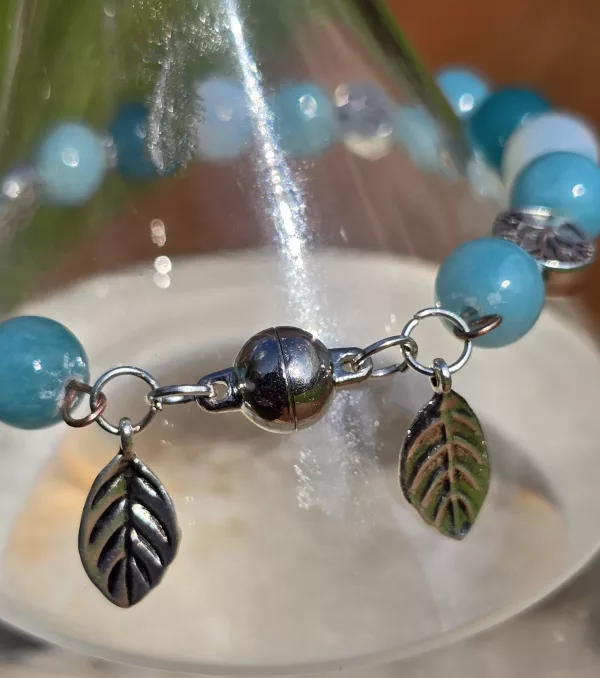 tree and leaf bracelet close up