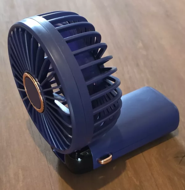 5 speed LED display portable fan horizontal position